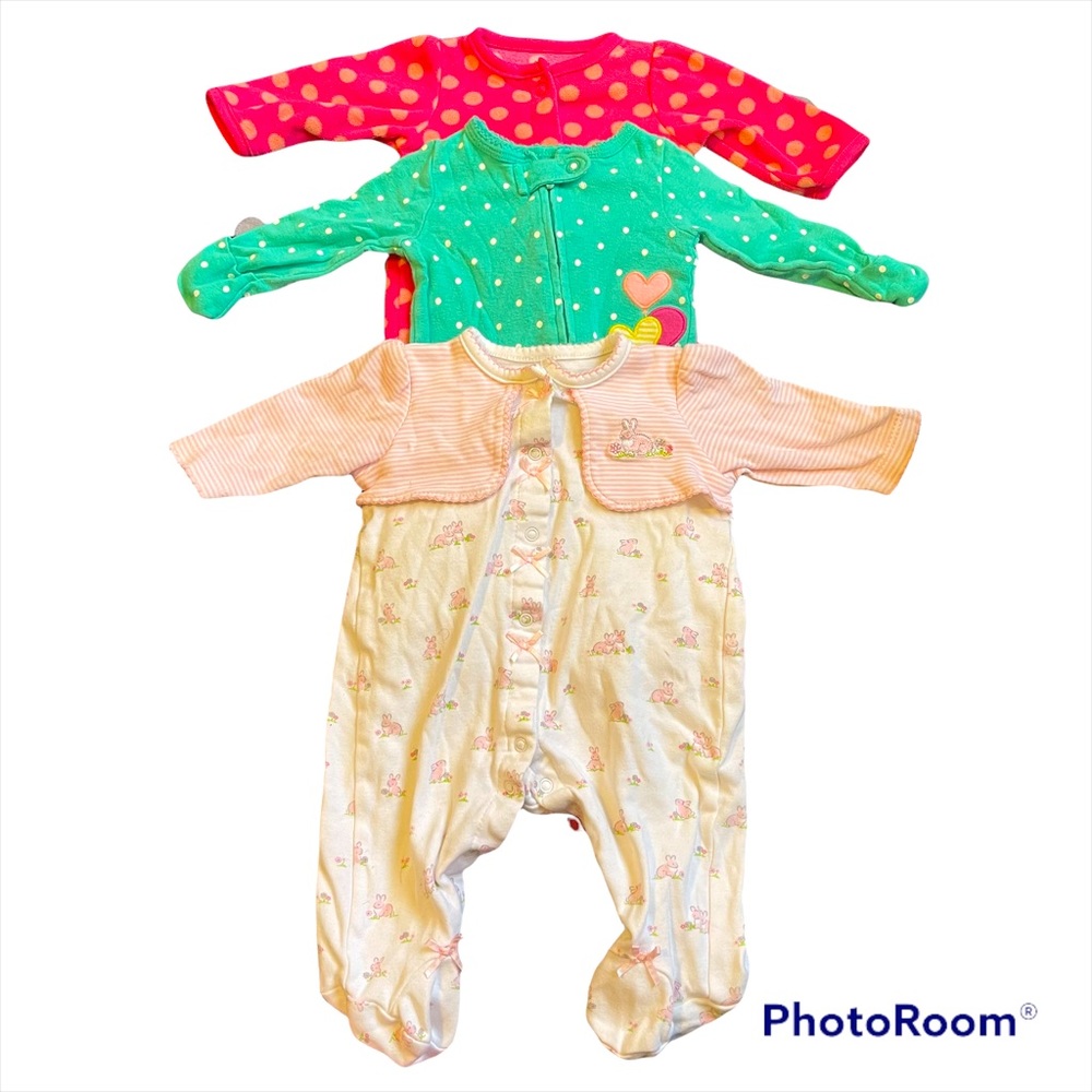Newborn girls pajamas